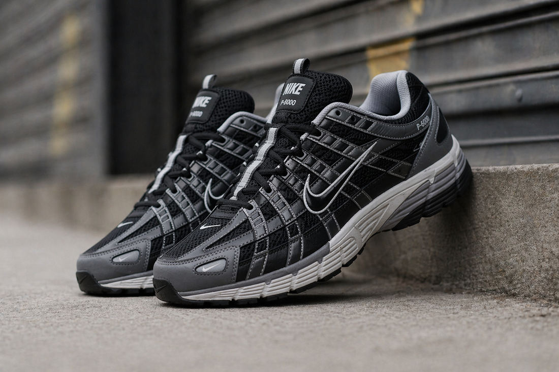 Nike P-6000 Black Cool Grey Trainers UK – Retro Running Style Meets Modern Comfort | Lloyds Jones Footwear