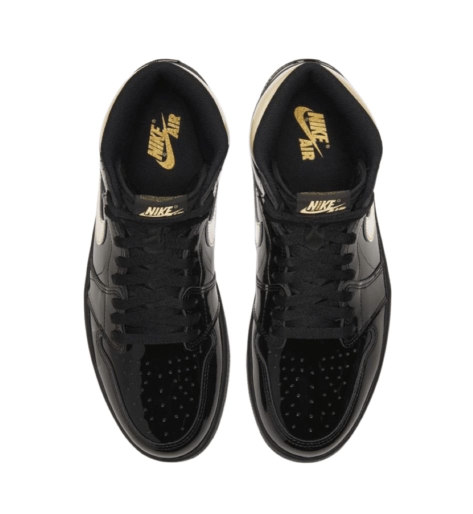 Jordan 1 High OG Patent Black Gold