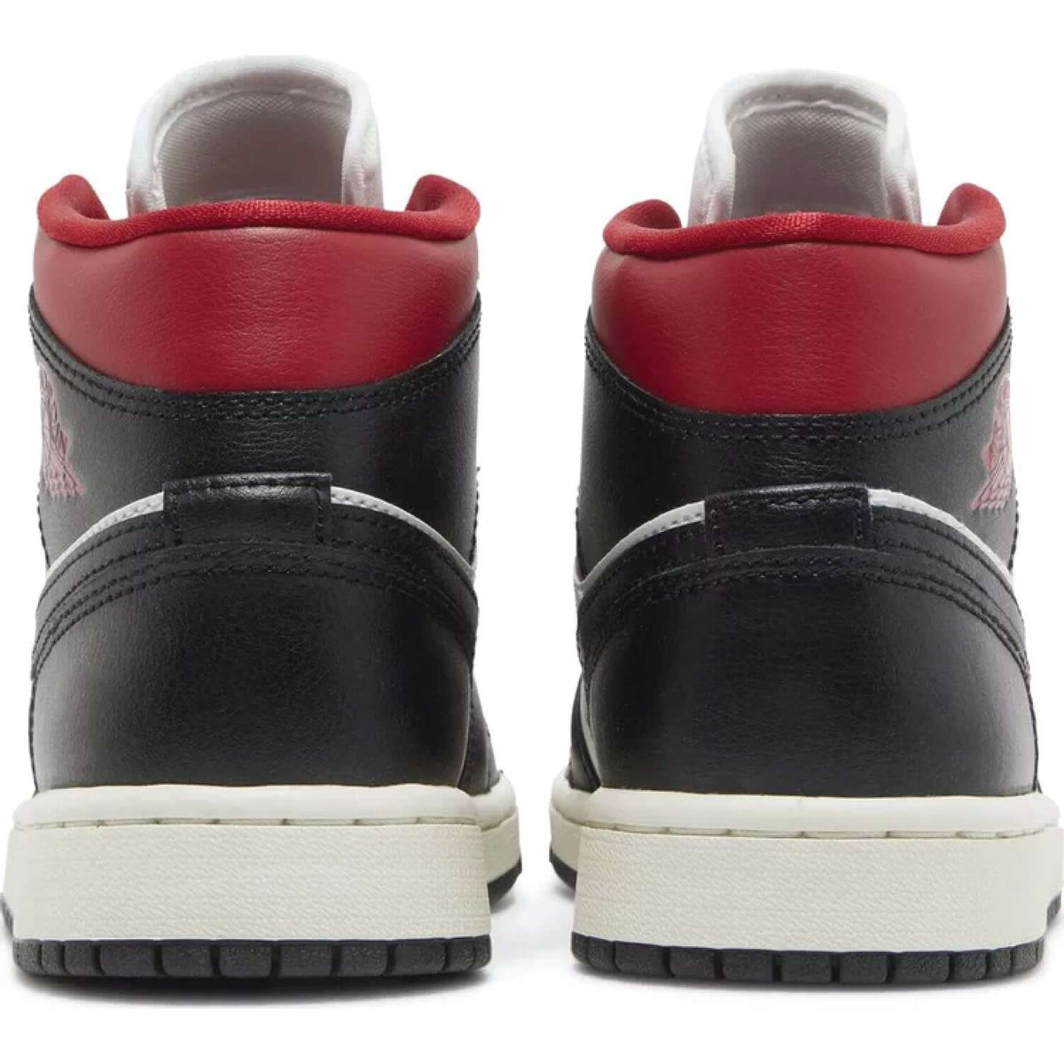 Wmns Air Jordan 1 Mid ‘Black Sail Gym Red’