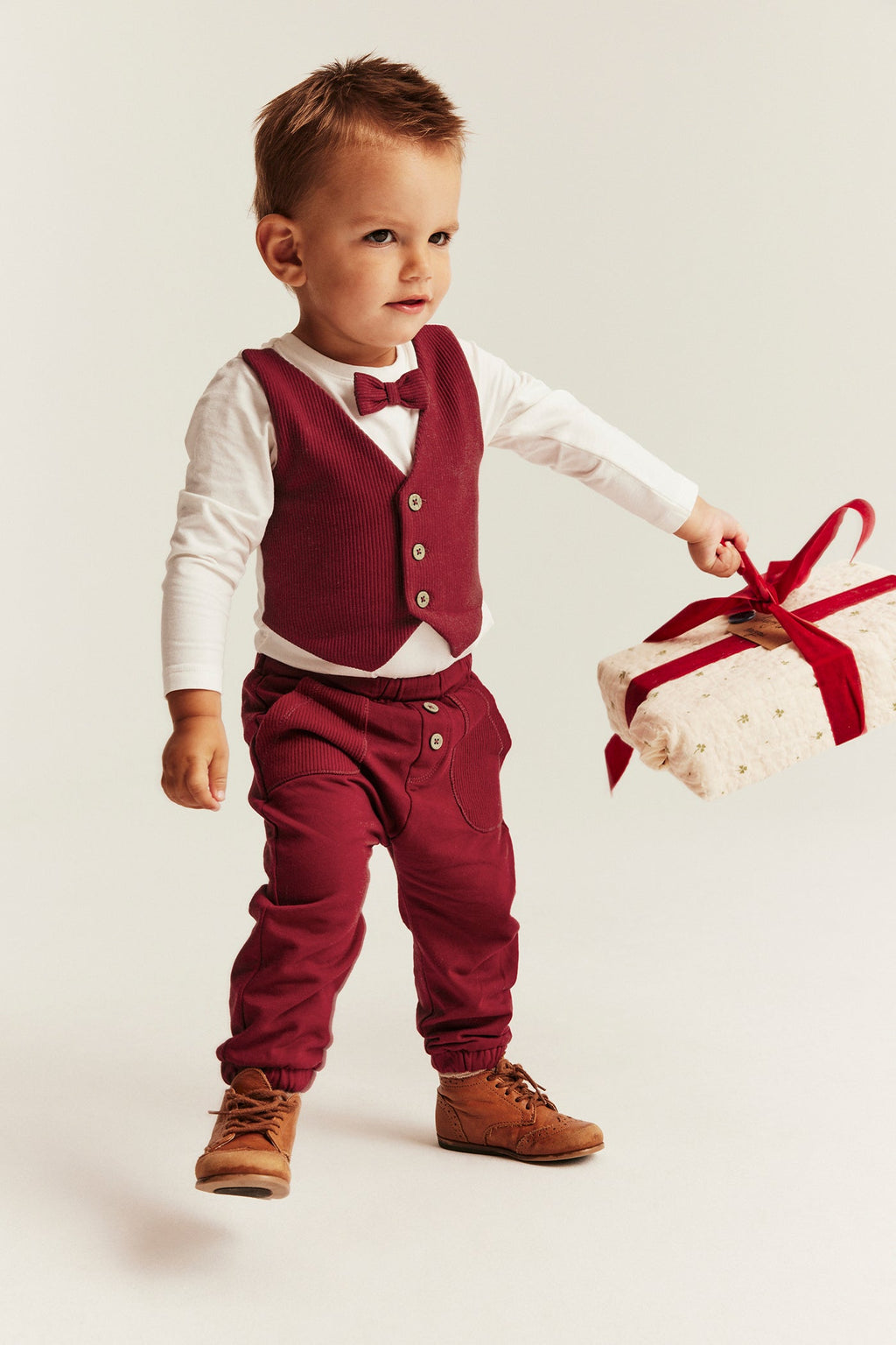Baby red jogging trousers