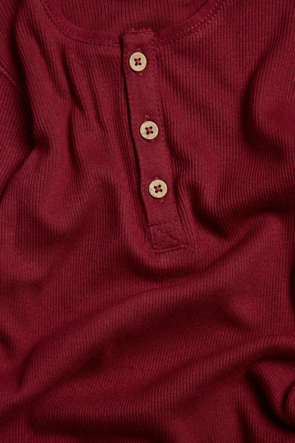 Baby red ribbed basic bodysuit