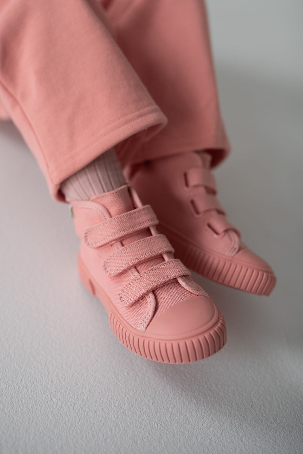 Organic Cotton High Top Sneaker - Pink