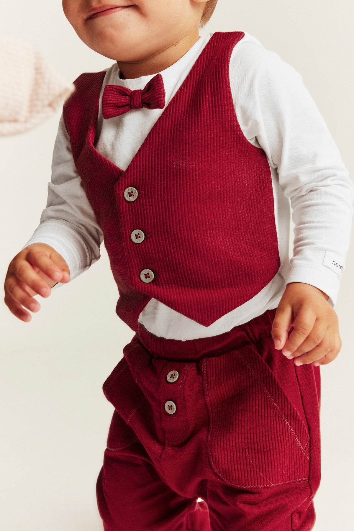 Baby red Christmas bodysuit