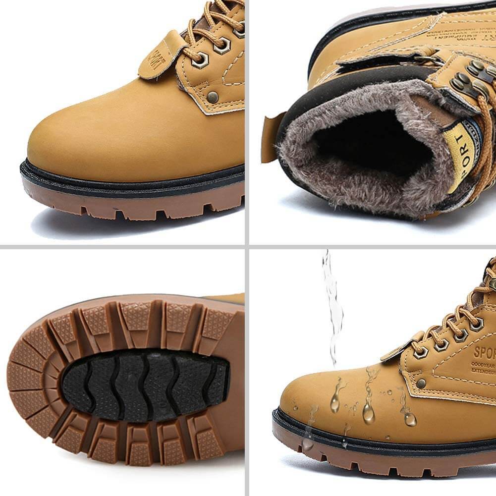 Fur Mens Winter Desert Boots