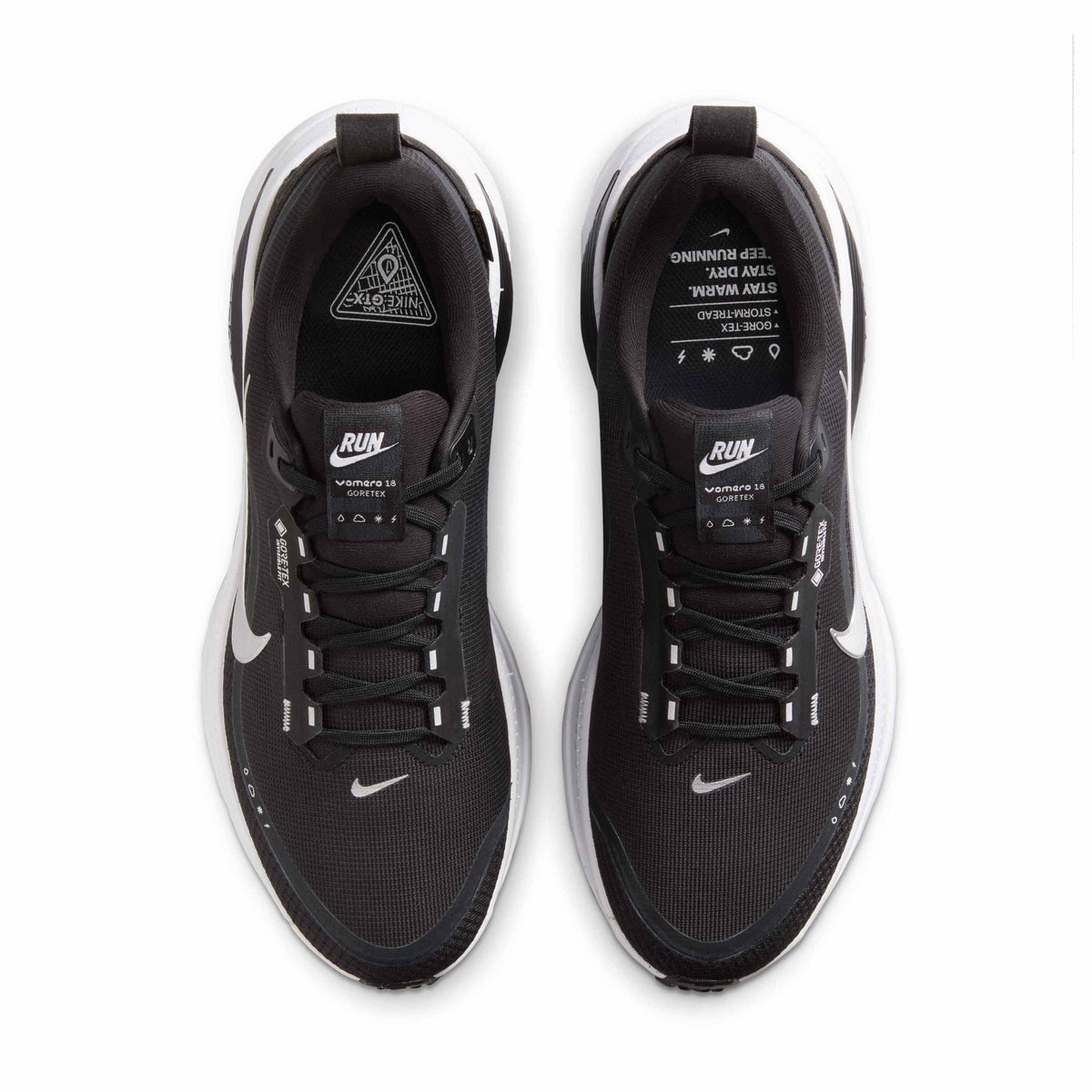 Nike Men's Waterproof Road Running Shoes with Reflective Design Accents Vomero 18 GORE-TEX