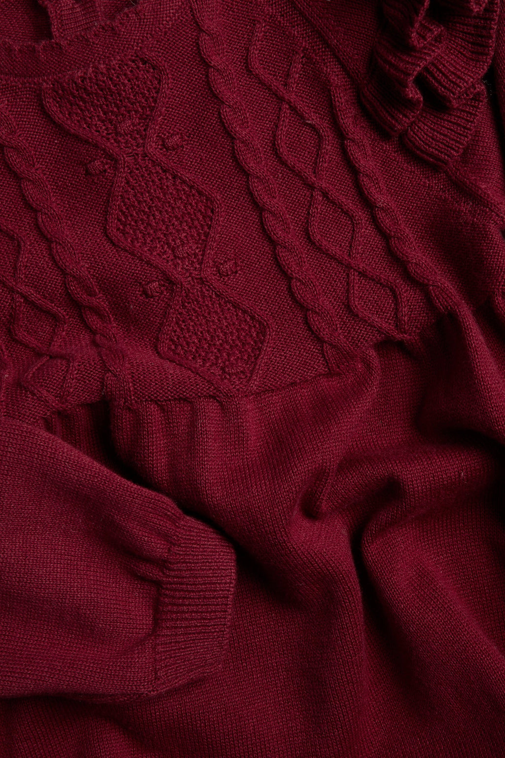 Baby red christmas dress with frills