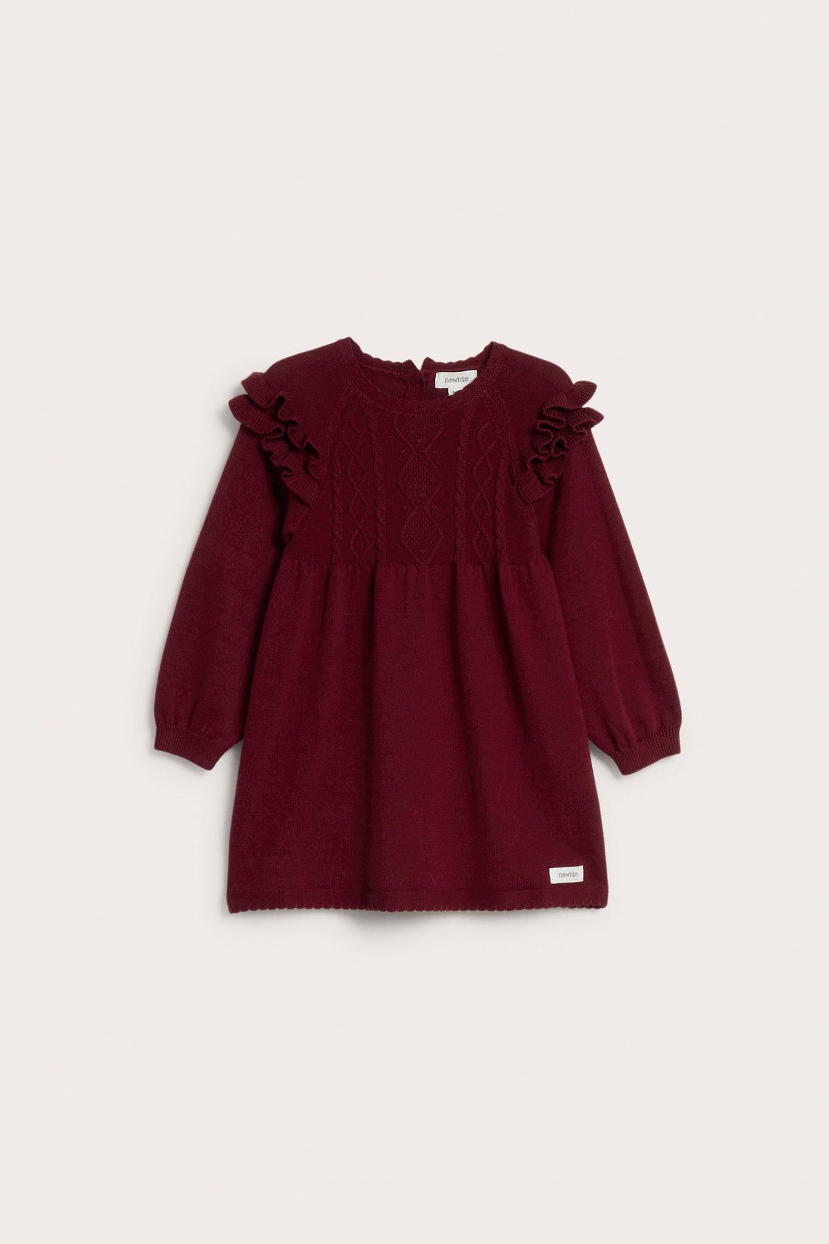 Baby red christmas dress with frills