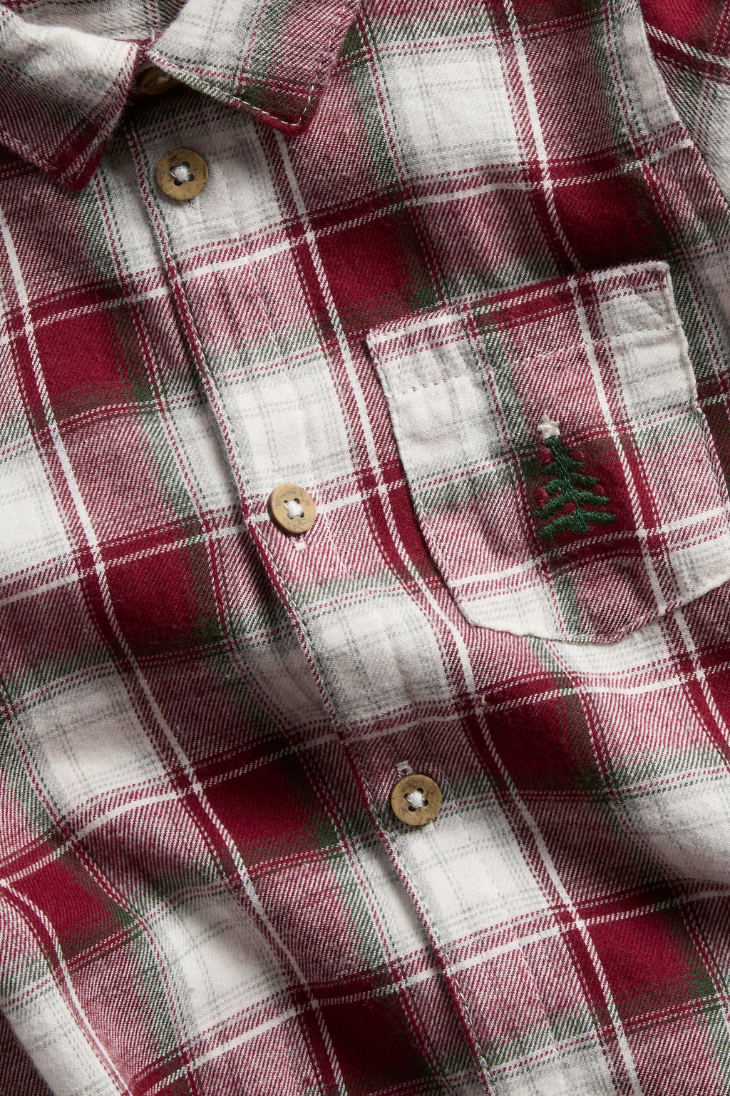 Baby red & white checked shirt bodysuit