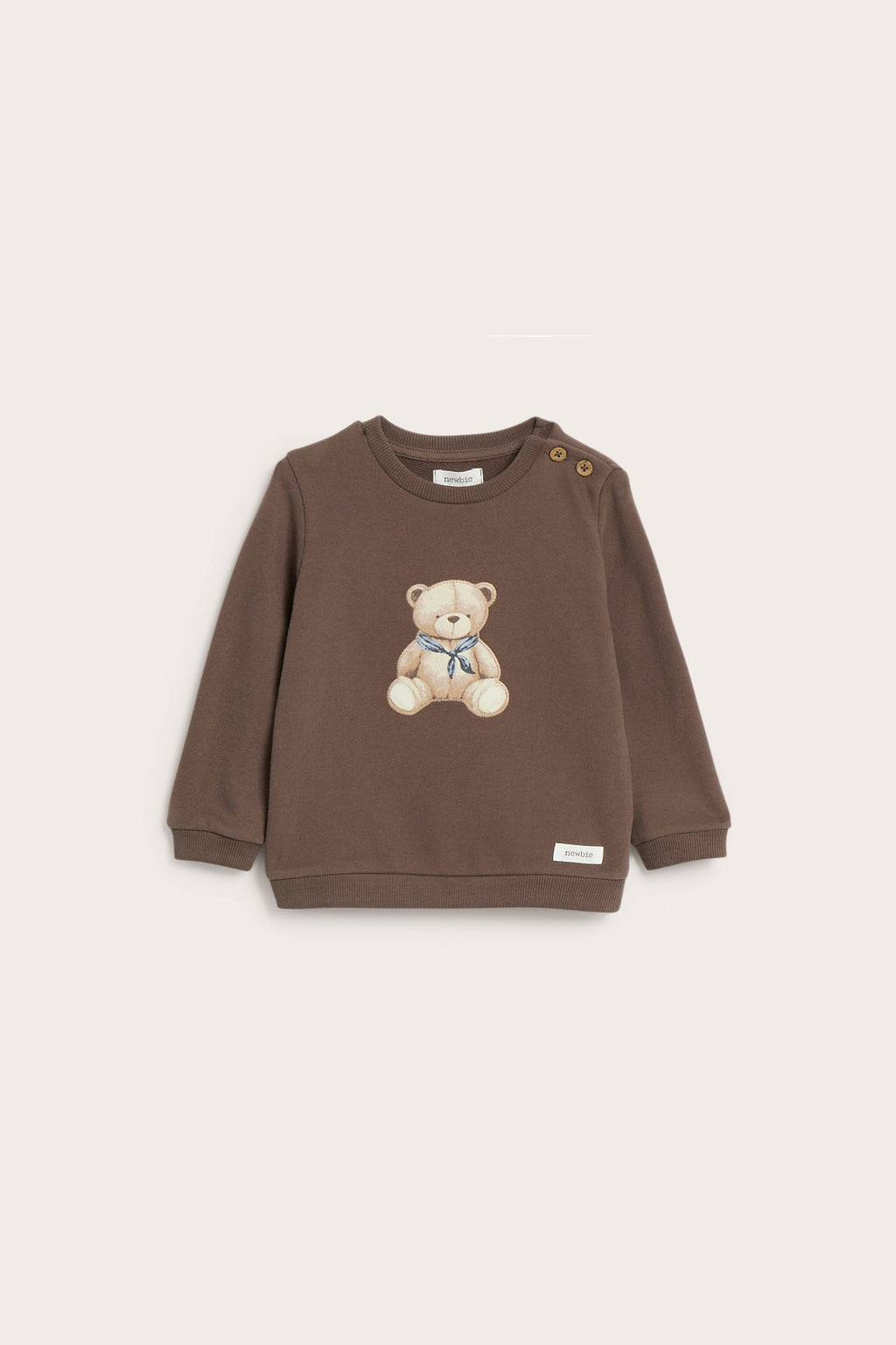 Baby brown teddy bear sweatshirt