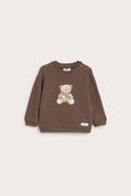 Baby brown teddy bear sweatshirt
