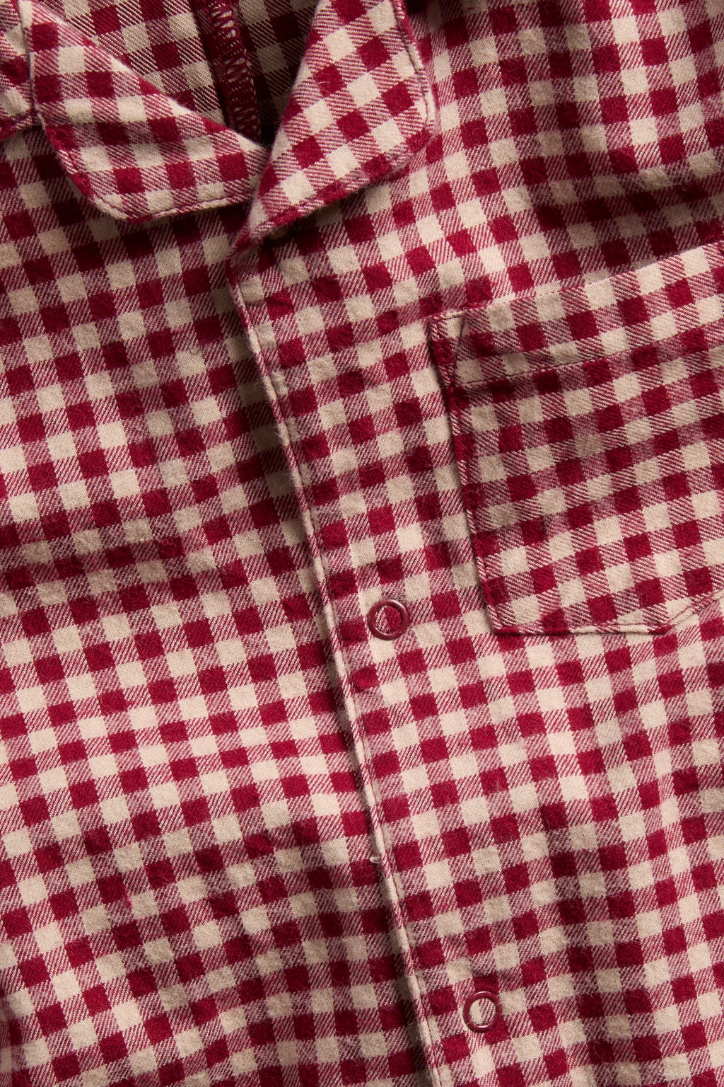 Baby red flannel Christmas pyjamas