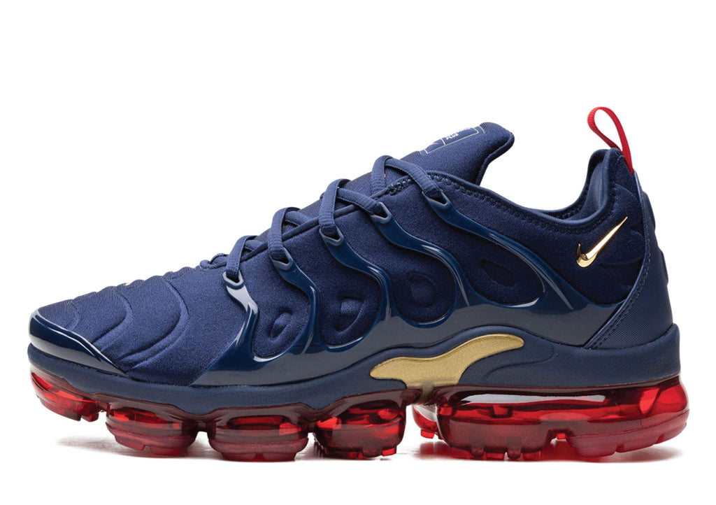 Air VaporMax Plus Metallic Blue / Gold
