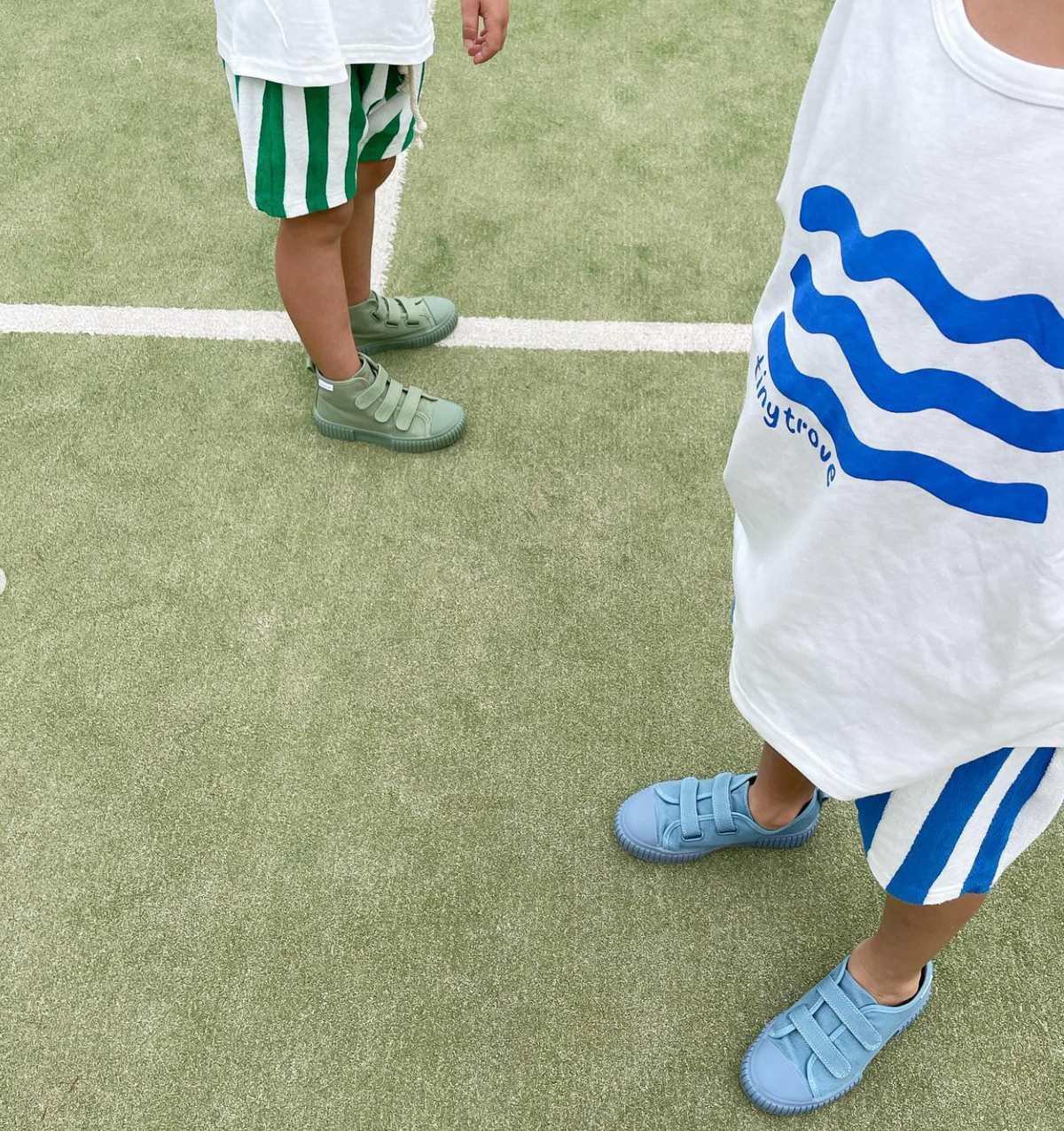 Organic Cotton Low Top Sneaker - Blue