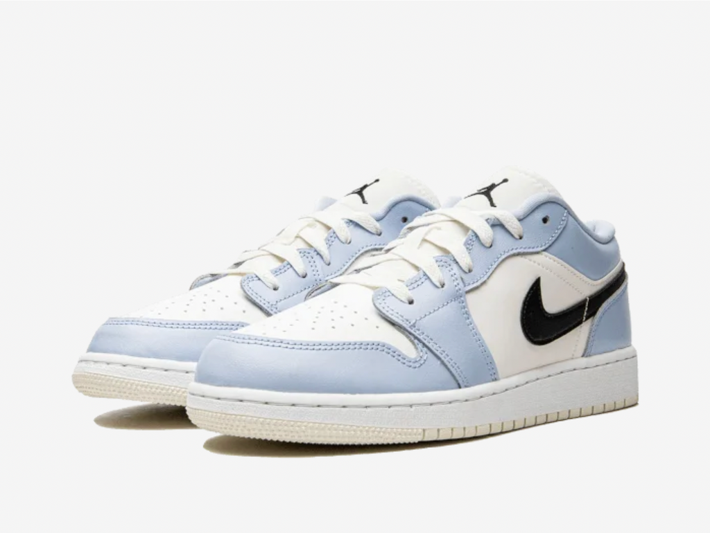 Air Jordan 1 Low Ice Blue Black (GS)