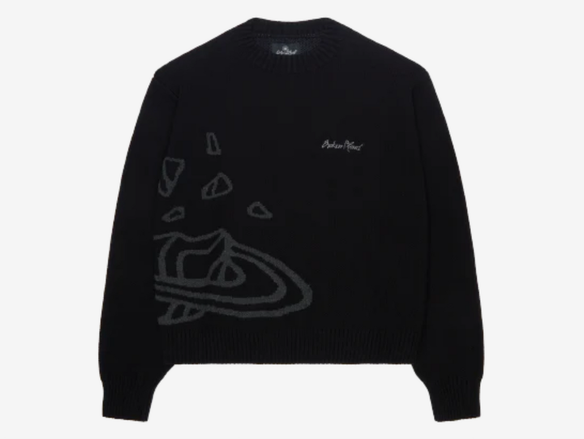 Broken Planet Knit Sweater Midnight Black