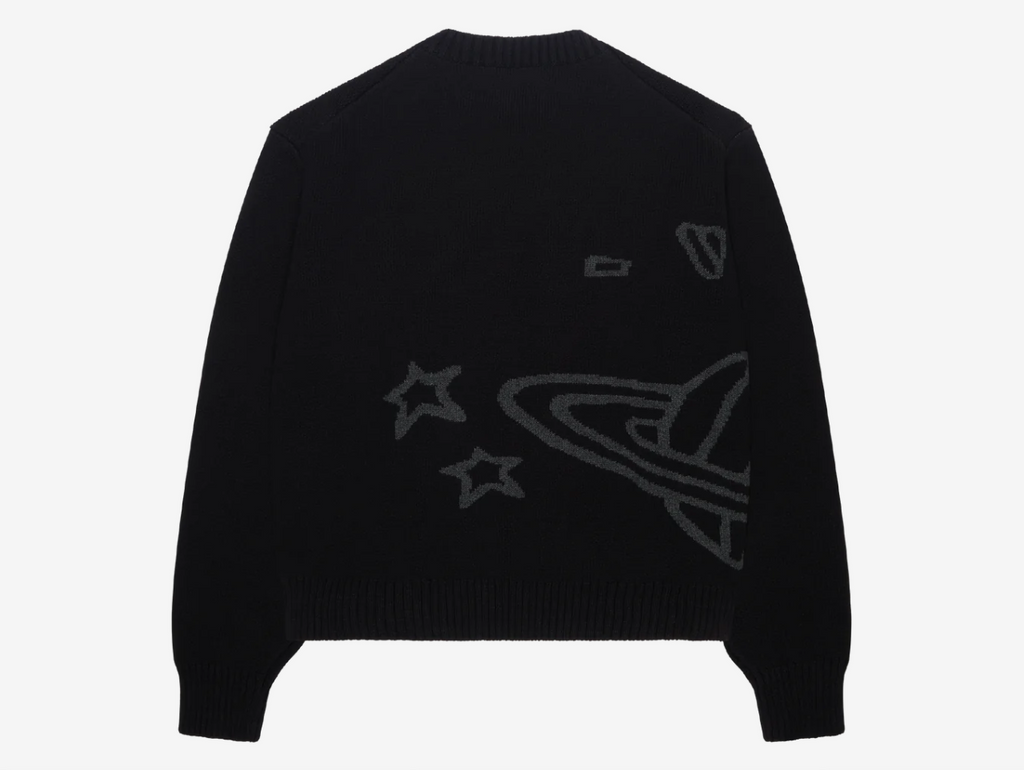 Broken Planet Knit Sweater Midnight Black