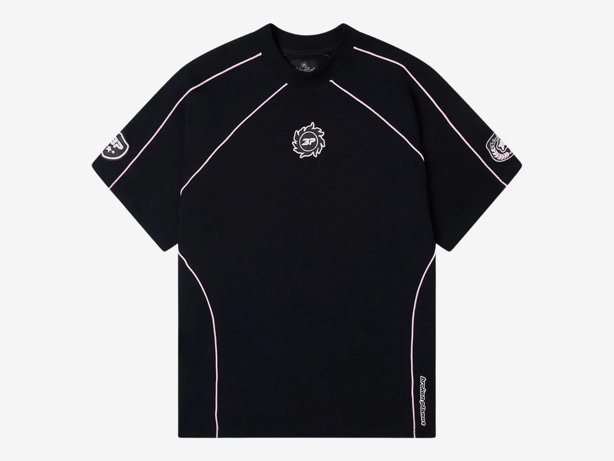 Broken Planet Performance T-Shirt Black Pink