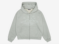 Broken Planet Zip-Up Hoodie Ash Grey