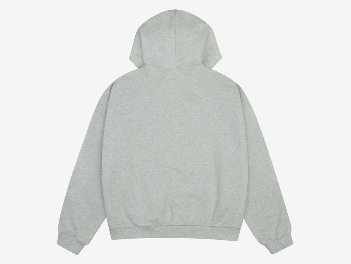 Broken Planet Zip-Up Hoodie Ash Grey