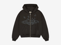 Broken Planet Zip-Up Hoodie Black