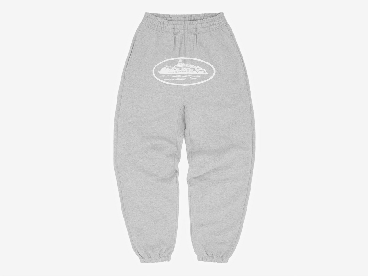 Corteiz Alcatraz Sweatpants Heather Grey