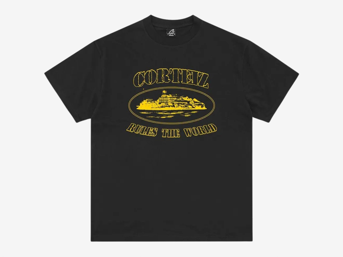 Corteiz Alcatraz T-Shirt Black Yellow