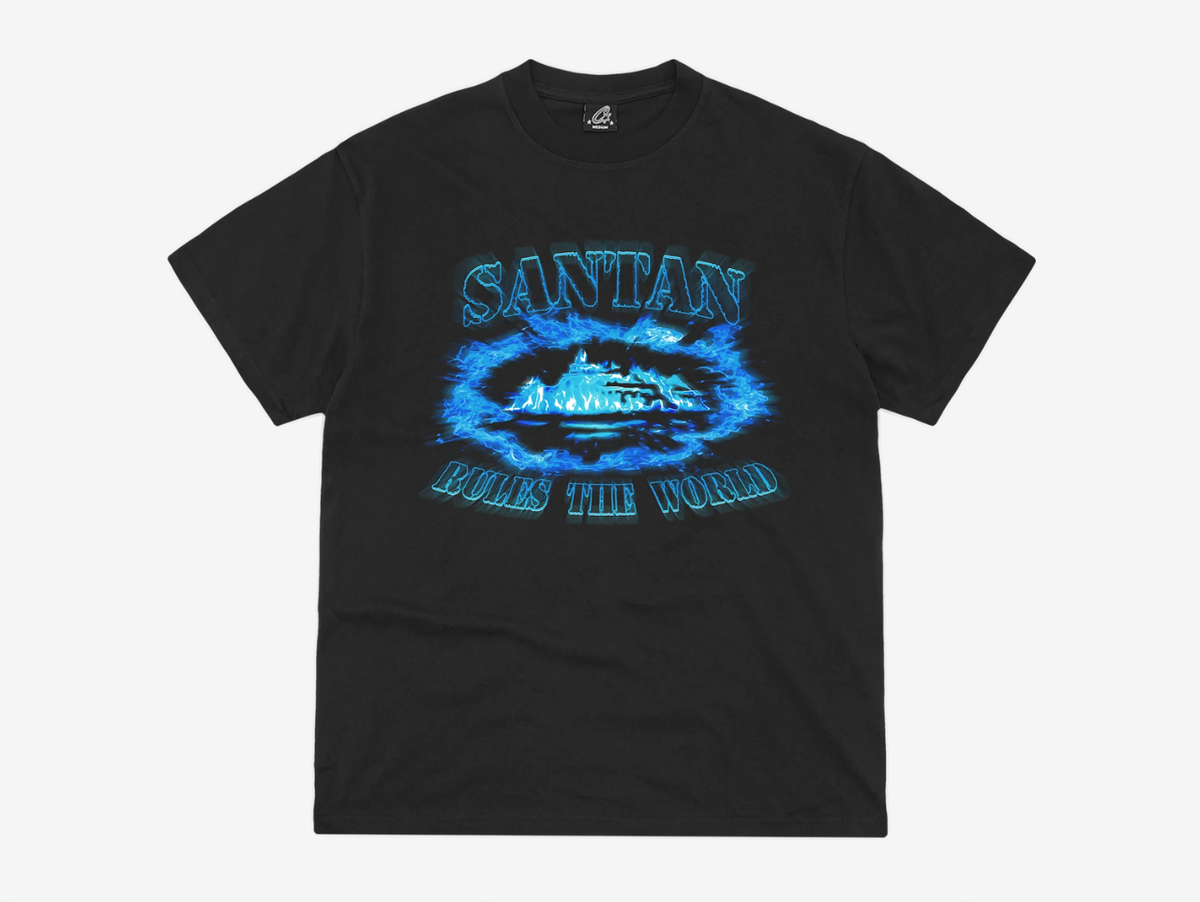 Corteiz x Santan Dave Alcatraz T-Shirt Black Blue