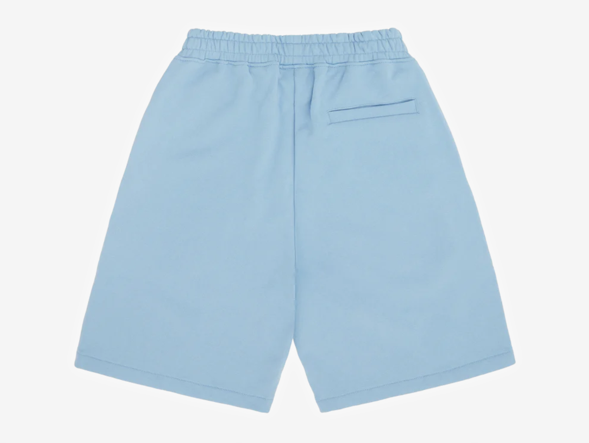 Corteiz Island Puff Print Sweatshort Baby Blue