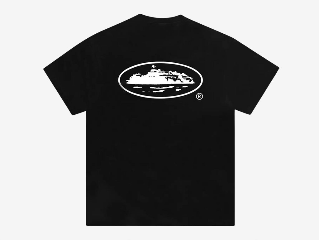 Corteiz Island T-Shirt Black White