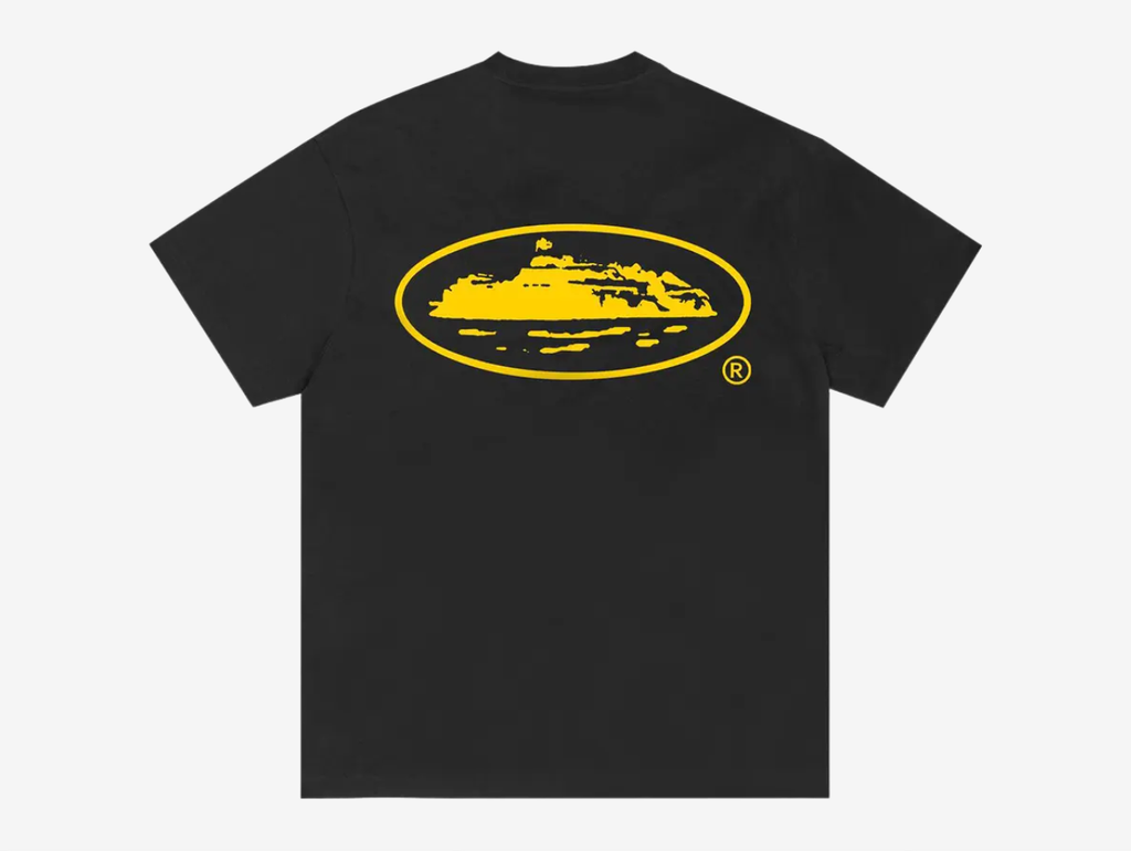 Corteiz Island T-Shirt Black Yellow