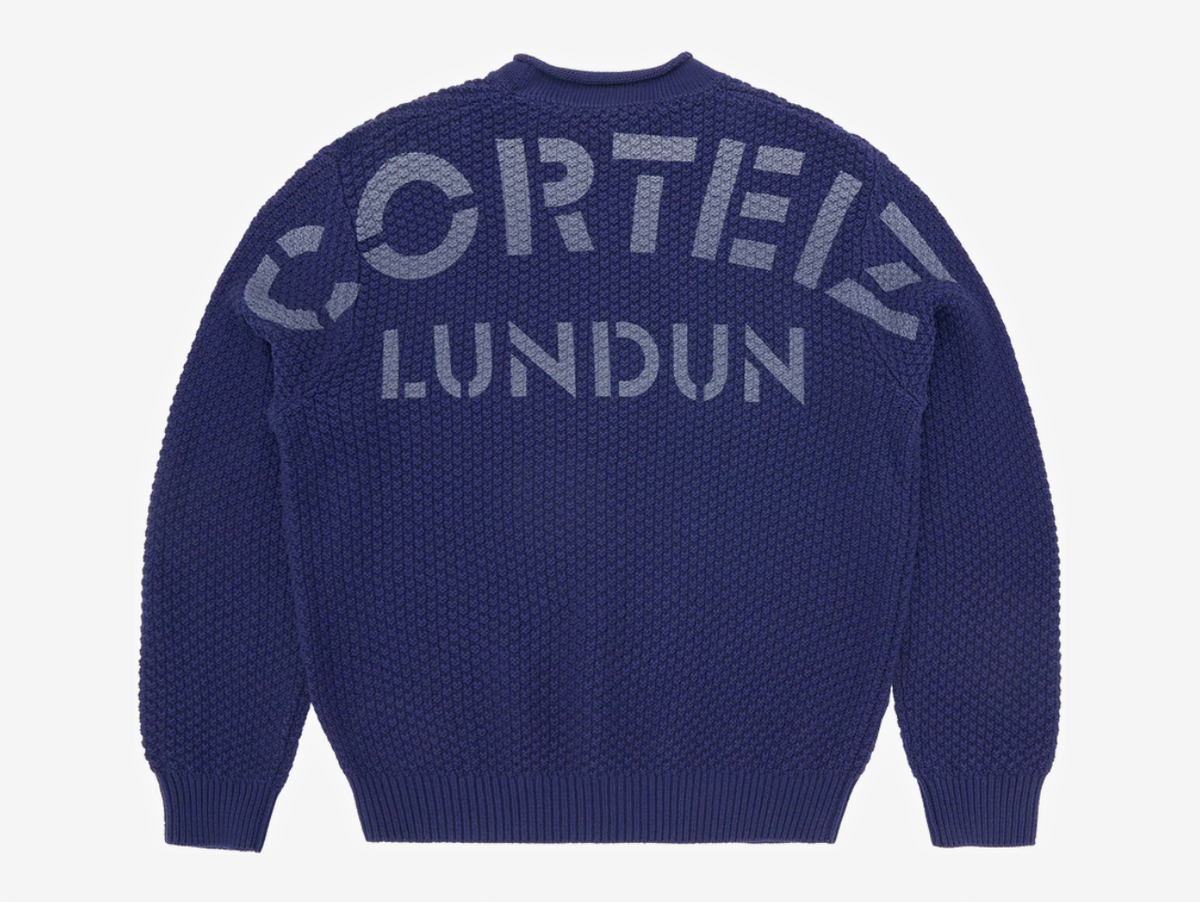 Corteiz Guerillaz Knit Sweater Navy