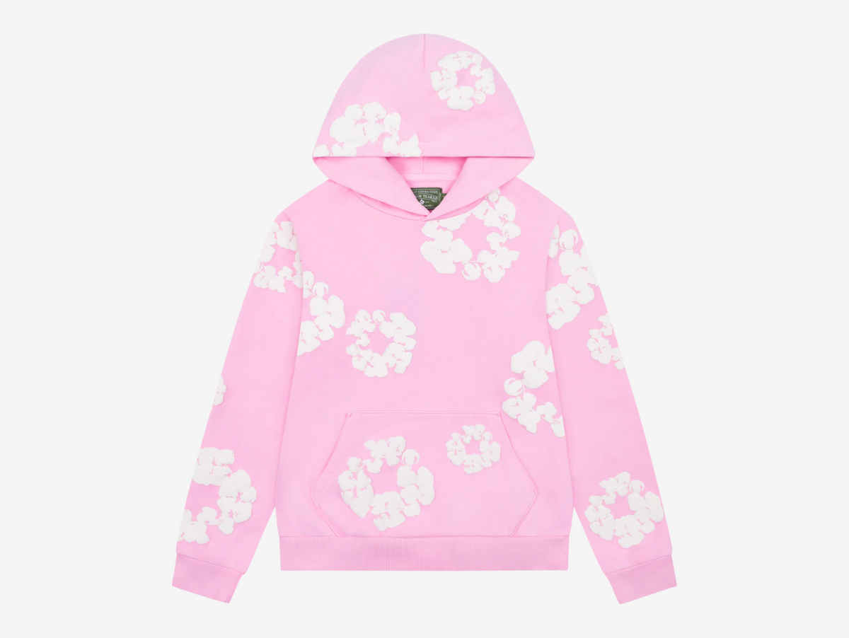 Denim Tears Cotton Wreath Hoodie Pink