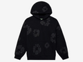 Denim Tears Cotton Wreath Hoodie Monochrome Black