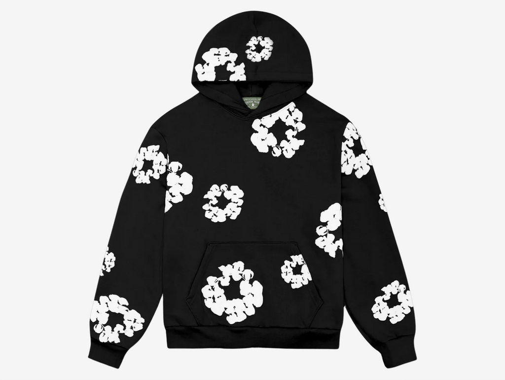 Denim Tears Cotton Wreath Hoodie Black