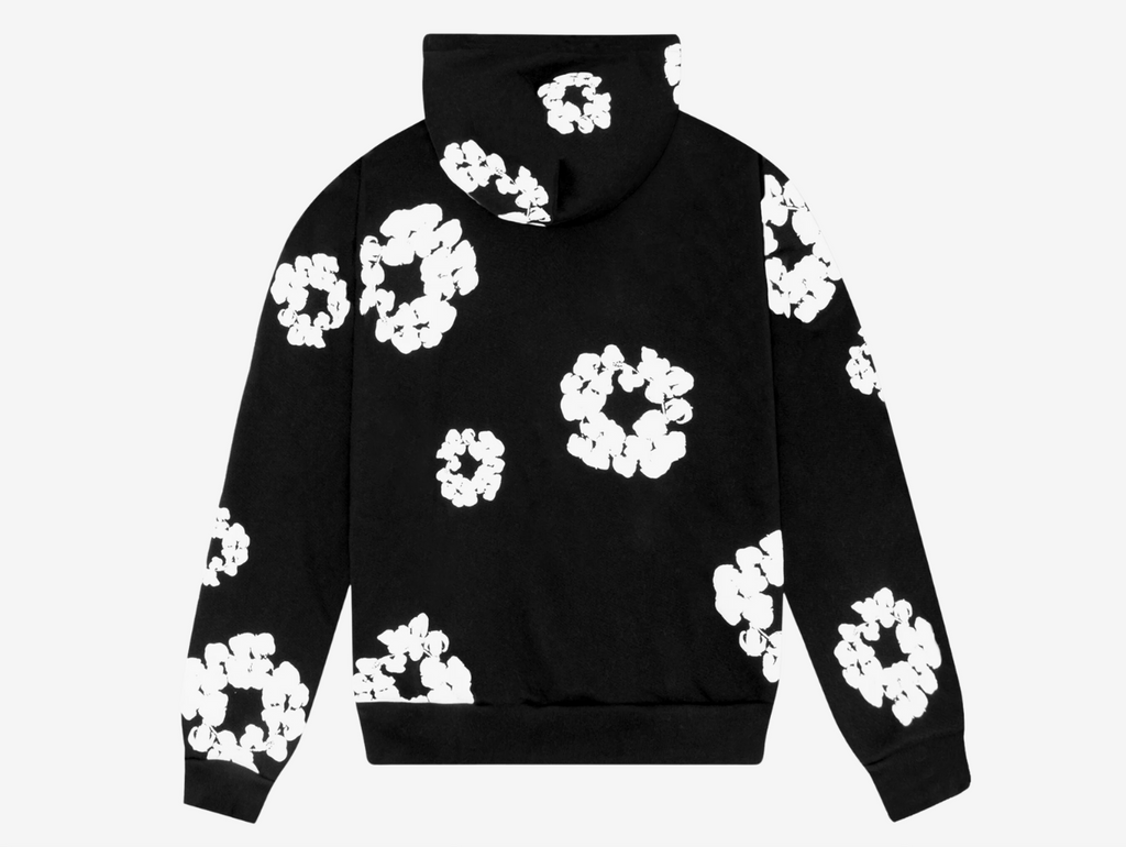 Denim Tears Cotton Wreath Hoodie Black
