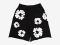 Denim Tears Cotton Wreath Shorts Black White