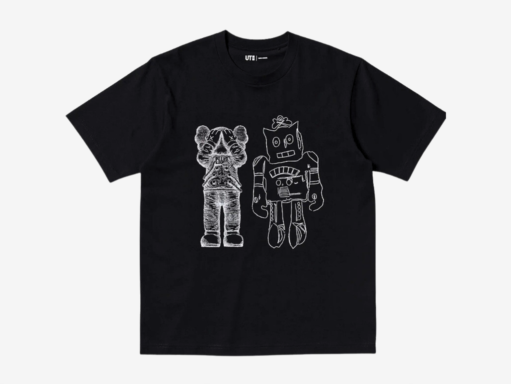 KAWS x Uniqlo Warhol UT Robot T-Shirt Black