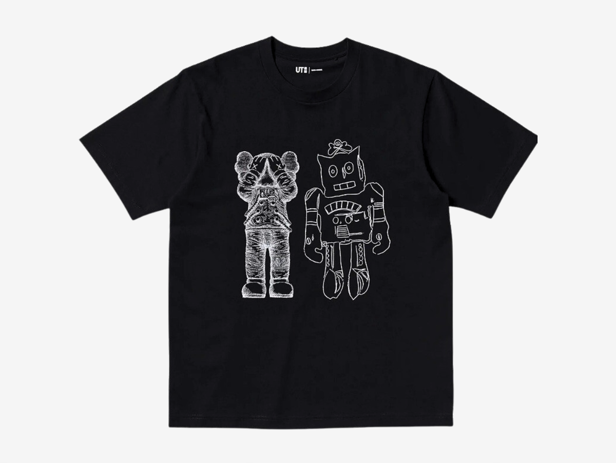 KAWS x Uniqlo Warhol UT Robot T-Shirt Black