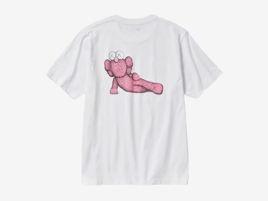 KAWS x Uniqlo UT Graphic T-Shirt White Pink