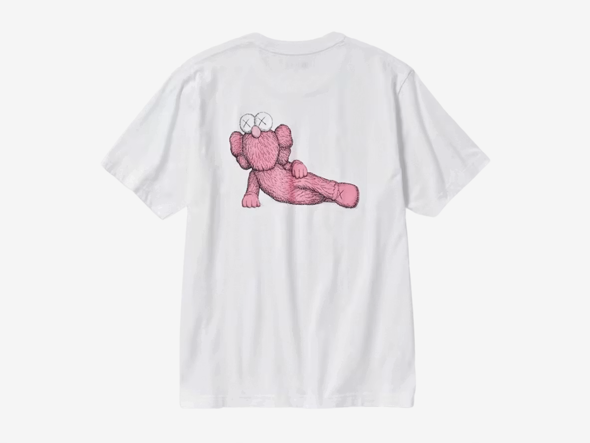 KAWS x Uniqlo UT Graphic T-Shirt White Pink
