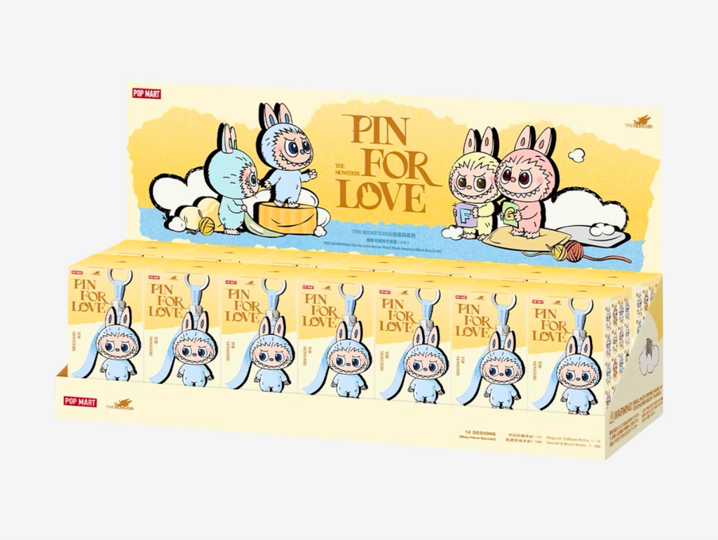 Pop Mart Labubu The Monsters Pin For Love Full Case (A-M)