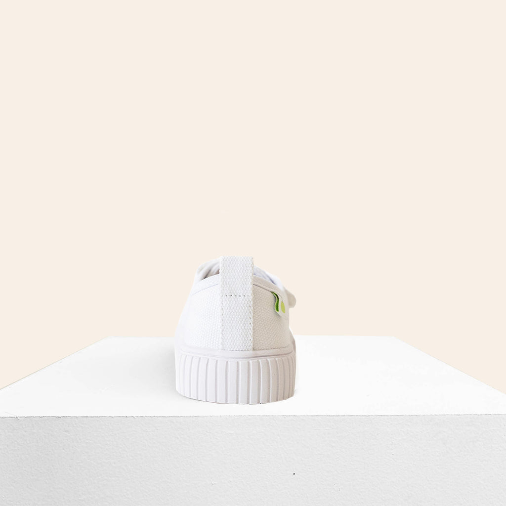 Organic Cotton Low Top Sneaker - White