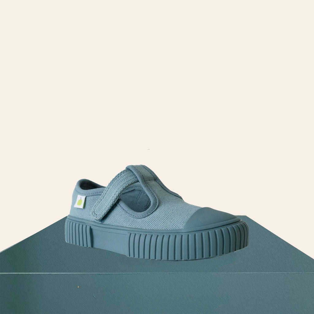Organic Cotton Mary Jane - Blue
