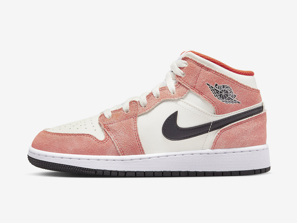 Air Jordan 1 Mid Orange Suede (GS)