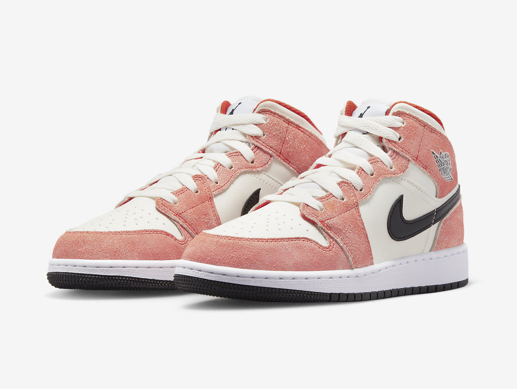 Air Jordan 1 Mid Orange Suede (GS)