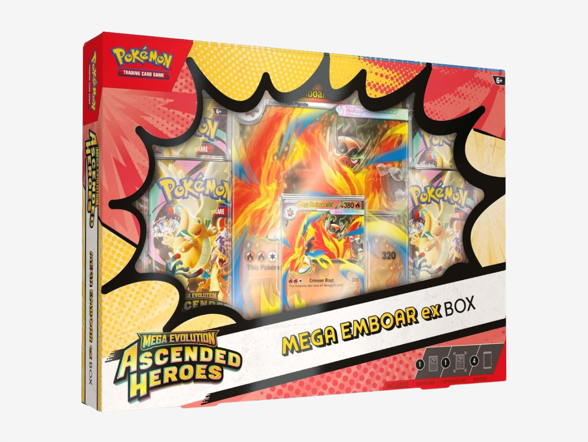 Pokemon TCG Mega Evolution Ascended Heroes Mega Emboar EX Box