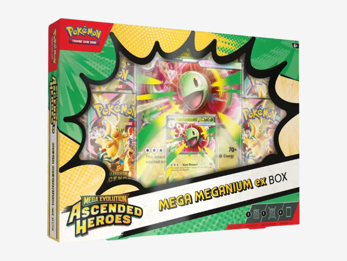 Pokemon TCG Mega Evolution Ascended Heroes Mega Meganium EX Box