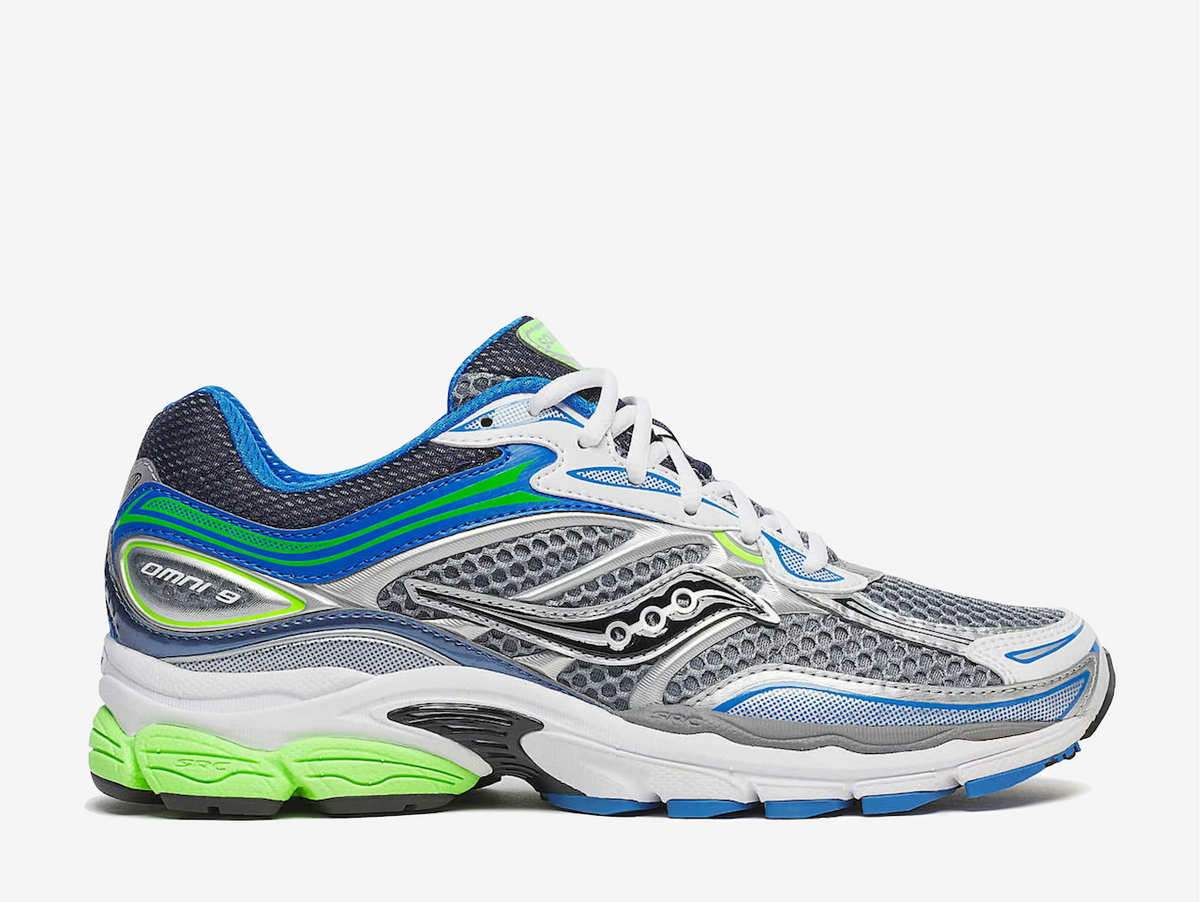 Saucony ProGrid Omni 9 Grey Slime Blue