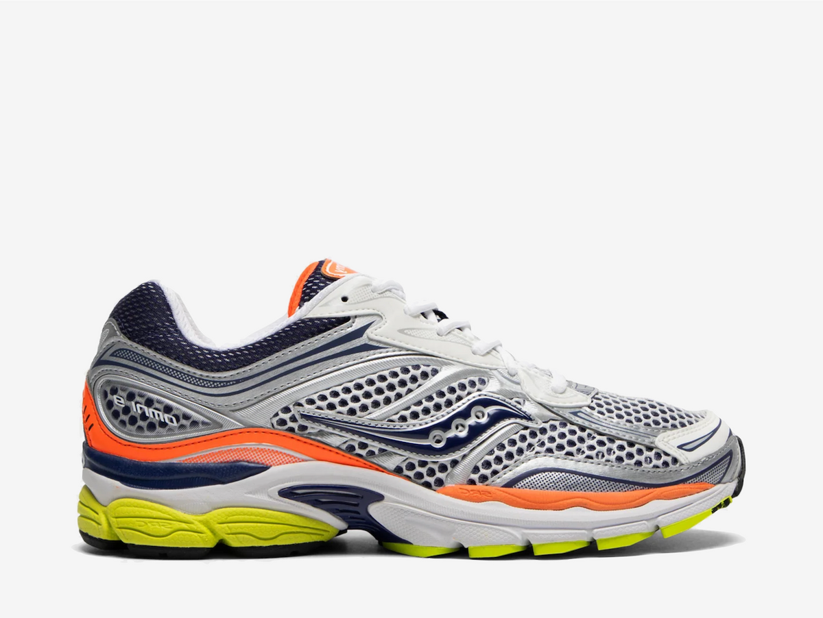 Saucony ProGrid Omni 9 Silver Navy Orange