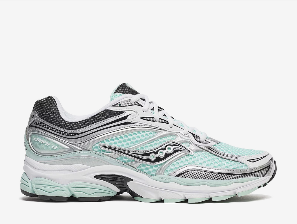Saucony ProGrid Omni 9 Teal Metallic Silver